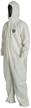 Seattle Glove ProShield Microporous Coveralls with Respirator-Fit Hood, Elastic wrists and Ankles
