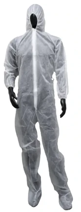 Seattle Glove 25 Gram Polypropylene Coveralls with Hood, Elastic Wrists, Boots