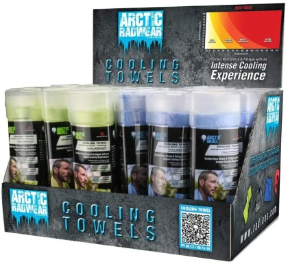 Radians Arctic Radwear Evaporative Cooling Towel Counter Display