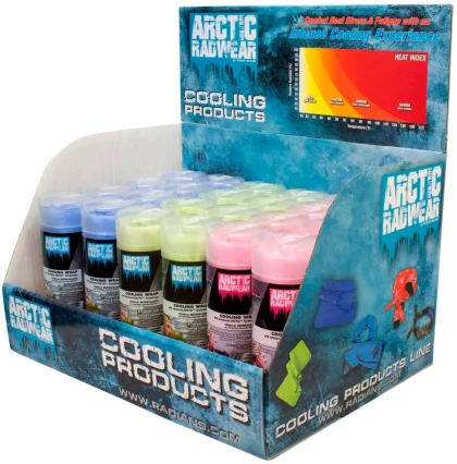 Radians Arctic Radwear Cooling Wrap Counter Display