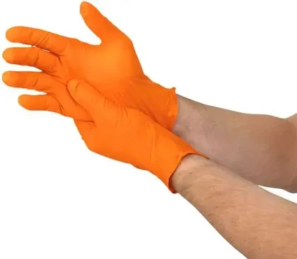 Radians Diamond Grip Heavy Duty 8 Mil Nitrile  Powder Free Gloves