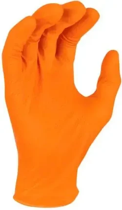 Radians Diamond Grip Heavy Duty 8 Mil Nitrile  Powder Free Gloves
