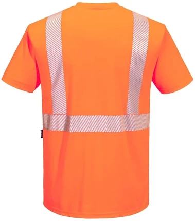 Portwest Hi Vis Segmented Tape Contrast T-Shirts - ANSI Type R, Class 2