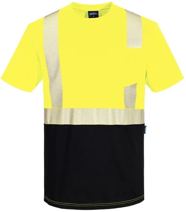 Portwest Hi Vis Segmented Tape Contrast T-Shirts - ANSI Type R, Class 2