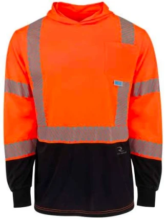 Radians UPF 40 + Long Sleeve T-Shirt with Hood -Moisture Wicking, Birdseye Mesh Cooling Fabric - ...