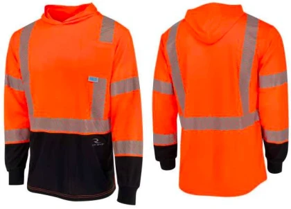 Radians UPF 40 + Long Sleeve T-Shirt with Hood -Moisture Wicking, Birdseye Mesh Cooling Fabric - ...