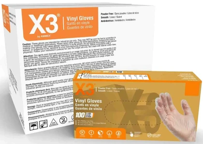 Ammex 3 Mil Vinyl Powder Free Gloves