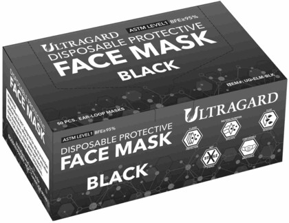 Ultragard 3 Ply Ear-Loop Pleated Face Masks