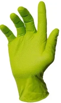 First Glove Diamond Grip Heavy Duty 8 Mil Nitrile Powder Free Gloves