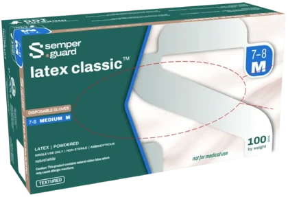 Semperguard Latex Classic Premium 5 Mil Latex Powdered Gloves
