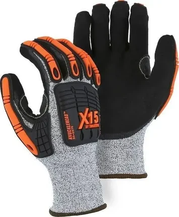 Majestic X-15 Korplex Gloves - 13 Gauge, Impact TPR, Cut Level A5