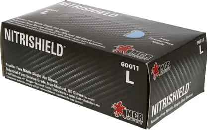 MCR Safety Memphis 3 Mil NitriShield Nitrile Powder Free Gloves