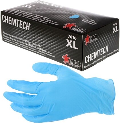 MCR Safety Memphis ChemTech 4 Mil Nitrile/Vinyl 9.5" Powder Free Gloves