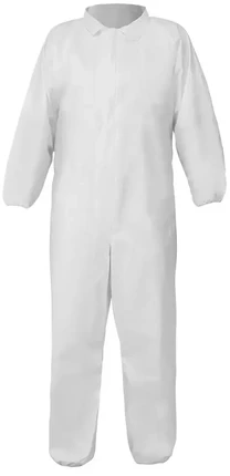 Global Glove FrogWear Premium Microporous PE Laminated Coveralls with Collar