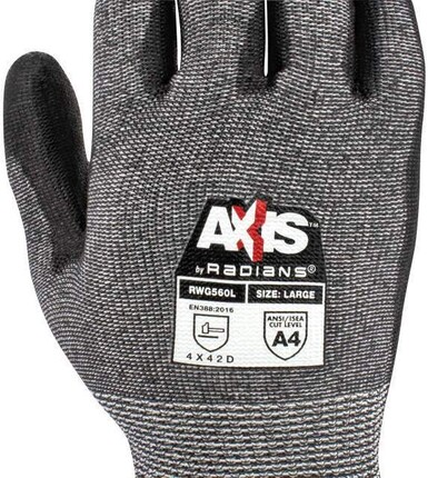 Radians RWG560 AXIS PU Coated Gloves - Cut Level A4
