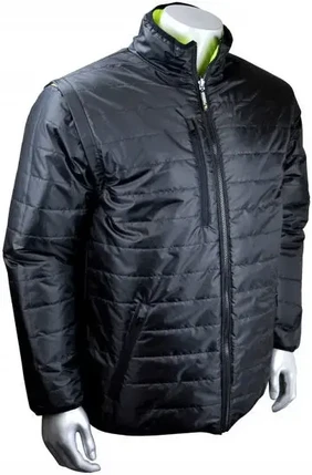Radians SJ510X-3ZGS Quilted Reversible Hi Vis Jacket with Zip-Off Sleeves X-Back