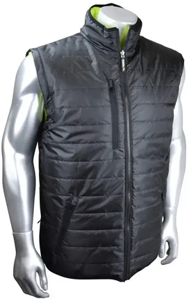 Radians SJ510X-3ZGS Quilted Reversible Hi Vis Jacket with Zip-Off Sleeves X-Back