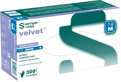 Sempermed Velvet 3 Mil Nitrile Exam Powder Free Gloves