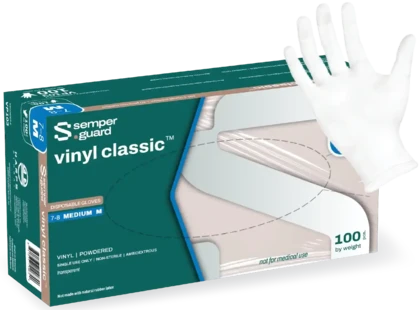 Semperguard Vinyl Classic 4 Mil Vinyl Powdered Gloves