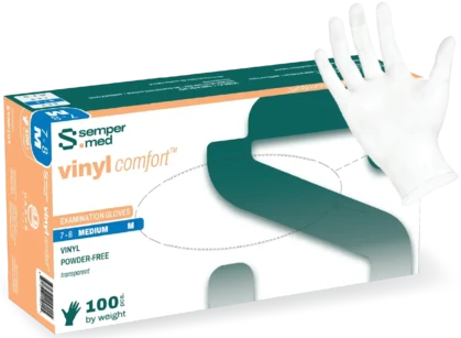 Sempermed Vinyl Comfort Premium 5 Mil Vinyl Exam Powder Free Gloves