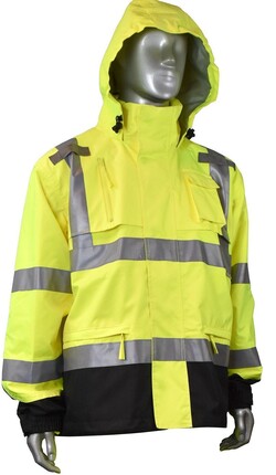 Radians HD Rip Stop Waterproof Rain Jacket with Attached Hood