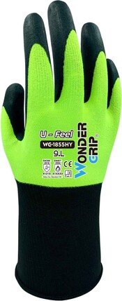 Wonder Grip WG-1855 U-Feel Hi Vis Touchscreen Gloves