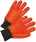 PIP 1007OR PVC Dipped Insulated & Waterproof Jersey Lined Gloves with Knit Wrist - Size Large