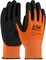 PIP G-Tek 16-343 Hi Vis 13 Gauge Polykor Blended Nitrile Coated Cut Level 3 Gloves With MicroSurf...