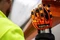 Majestic 21242 Knucklehead X10 Armor Skin Mechanics Hi Vis Gloves with Impact Protection