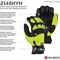 Majestic 2145HYH Winter Lined Waterproof Gloves with Hi Vis Knit Back
