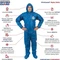 ViroGuard Microporous Coveralls with Hood & Boot, Elastic Wrist & Back