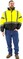 Majestic Hi Vis Waterproof Jacket with Quilted Liner - ANSI 3