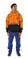 Majestic Hi-Vis Sweatshirt with Zipper Front and Pullover Hood - ANSI 3
