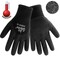 Global Glove Ice Gripster 348INT 3/4 Dipped Black Foam PVC Gloves