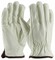 PIP 77-268 Premium Grade Insulated Cowhide Leather Gloves with Red Thermal Lining