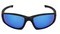 Radians Crossfire RPG Polarized HD Blue Mirror Lens, Matte Black Frame Safety Glasses