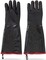 Safety Zone GNBJ-18-2R Black Fryer Chemical Resistant Gloves - Size Large