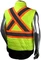 Radians SJ510X-3ZGS Quilted Reversible Hi Vis Jacket with Zip-Off Sleeves X-Back