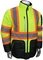 Radians SJ510X-3ZGS Quilted Reversible Hi Vis Jacket with Zip-Off Sleeves X-Back