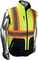 Radians SJ510X-3ZGS Quilted Reversible Hi Vis Jacket with Zip-Off Sleeves X-Back