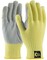 PIP Kut Gard 09-K300LP Medium Weight Kevlar Gloves with Cowhide Leather Palm - Cut Level A4